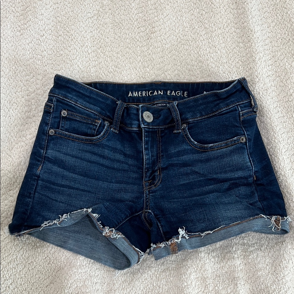 American Eagle Outfitters Dark Wash Jean Shorts